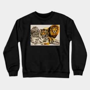 Three Big Cats Crewneck Sweatshirt